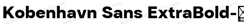 Kobenhavn Sans ExtraBold字体转换